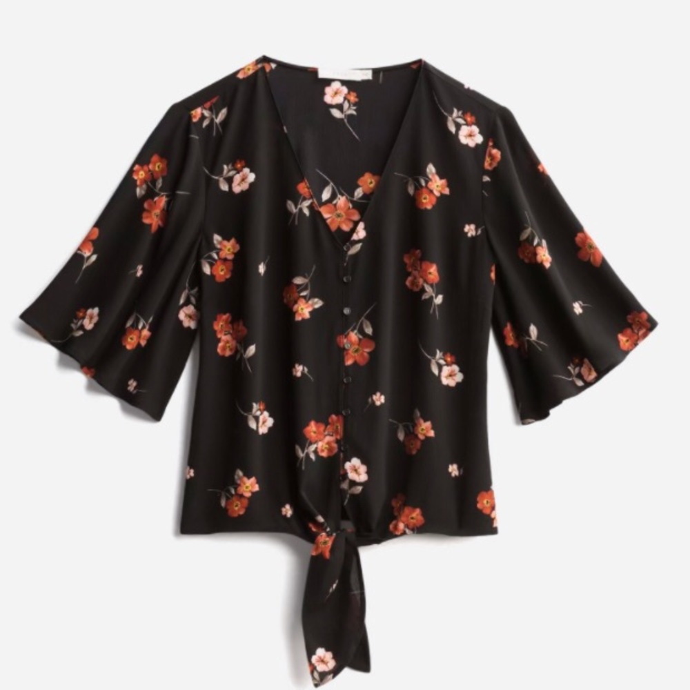Tie Front Blouse